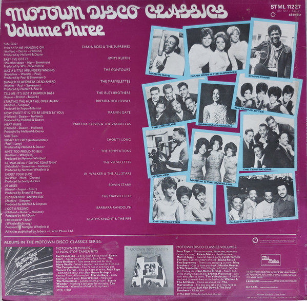 Various - Motown Disco Classics Volume Three | Tamla Motown (STML 11227) - 2 Various - Motown Disco Classics Volume Three | Tamla Motown (STML 11227) - 2