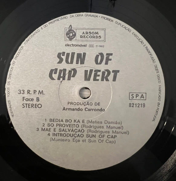 Sun Of Cap - Sabe Na Samba | Arsom Records (821219) - 3