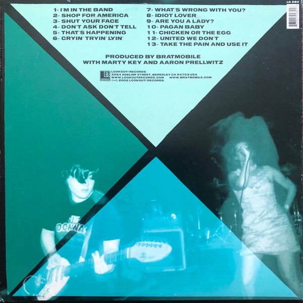 Bratmobile - Girls Get Busy (Evergreen Vinyl) | Lookout! Records (LK 280) - 2 Bratmobile - Girls Get Busy (Evergreen Vinyl) | Lookout! Records (LK 280) - 2