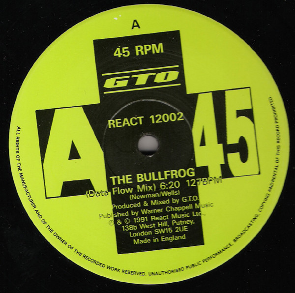 GTO - The Bullfrog / Listen To The Rhythm Flow (The Remixes) | React (REACT 12002) - 3