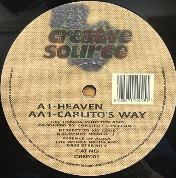Carlito - Heaven / Carlito's Way | Creative Source (CRSE001) - 4