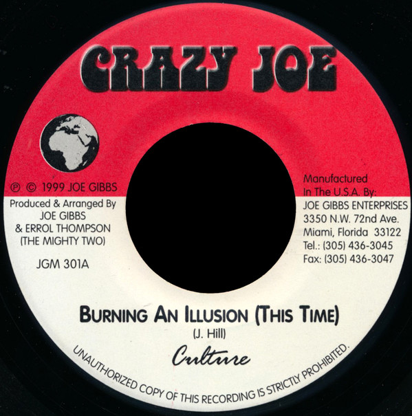 Culture - Burning An Illusion (This Time) | Crazy Joe (JGM 301) - main