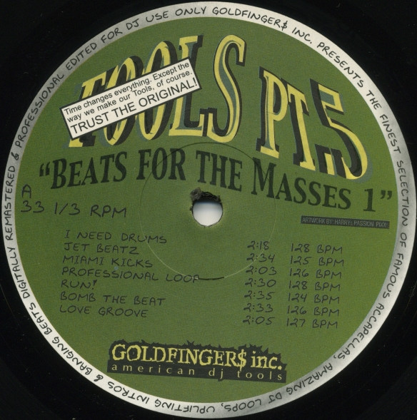 Various - Tools Pt.5 "Beats For The Masses 1" | Goldfinger$ Inc. (none)