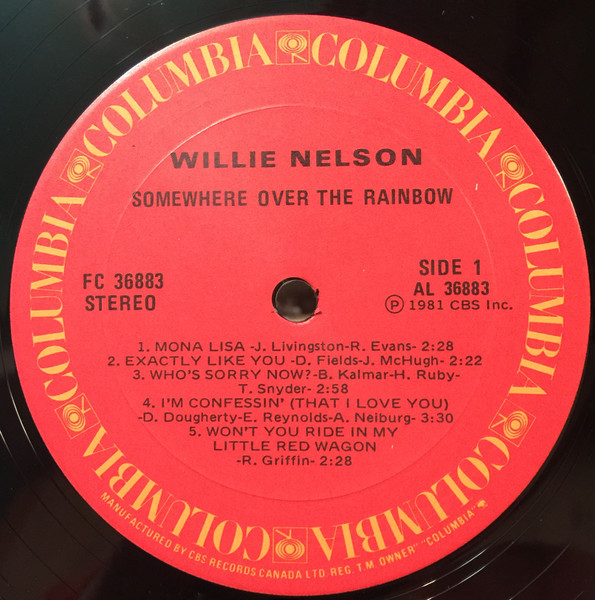 Willie Nelson - Somewhere Over The Rainbow | Columbia (FC 36883) - 3