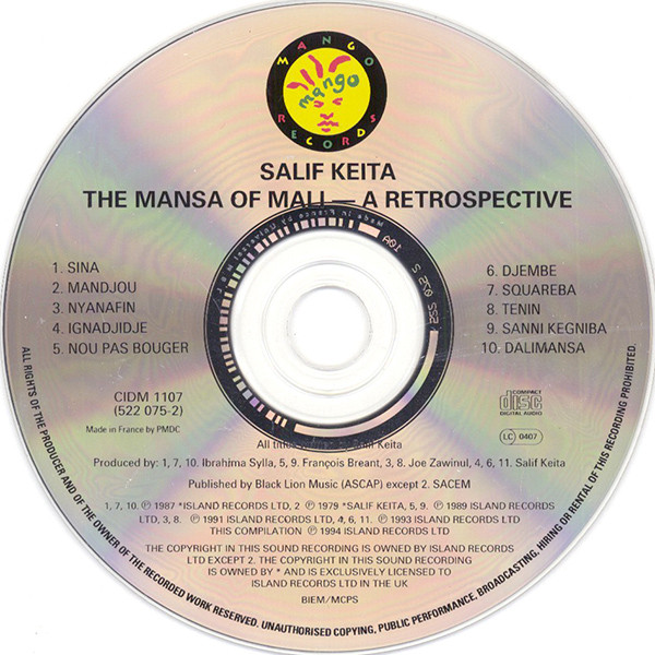 Salif Keita - The Mansa Of Mali … A Retrospective | Mango (CIDM 1107) - 3