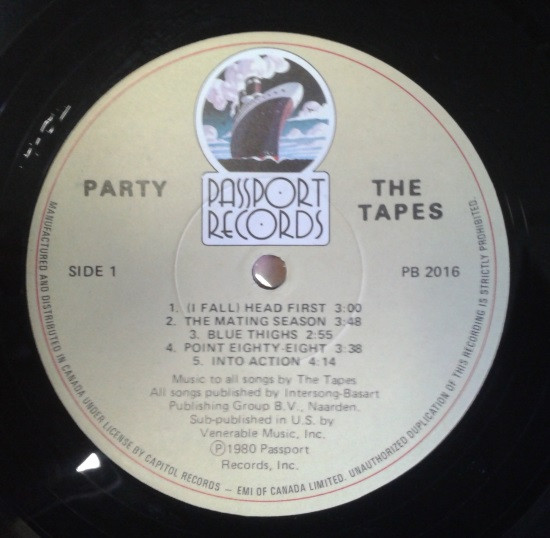 The Tapes - Party | Passport Records (PB 2016) - 3 The Tapes - Party | Passport Records (PB 2016) - 3