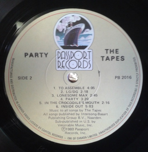 The Tapes - Party | Passport Records (PB 2016) - 4 The Tapes - Party | Passport Records (PB 2016) - 4