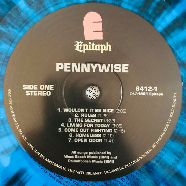 Pennywise - Pennywise - Vinilo Blue & Black Splatter (30th Anniversary) | Epitaph (6412-1) - 4 Pennywise - Pennywise - Vinilo Blue & Black Splatter (30th Anniversary) | Epitaph (6412-1) - 4