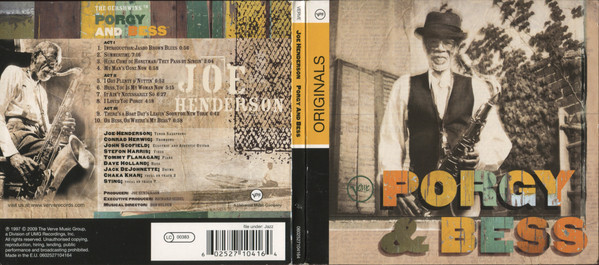 Joe Henderson - Porgy & Bess | Verve Records (0602527104164) - 2 Joe Henderson - Porgy & Bess | Verve Records (0602527104164) - 2