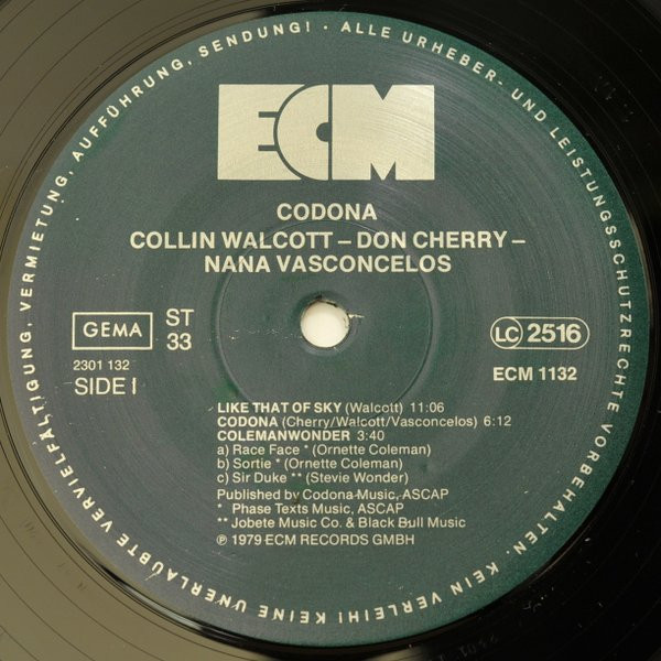 Codona - Codona | ECM Records (ECM 1132) - 3