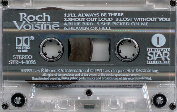 Roch Voisine - I'll Always Be There [Cassette] | R.V. International (STR-4-8056) - 4