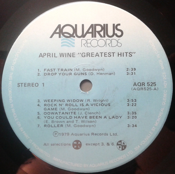 April Wine - Greatest Hits [Vinyl] | Aquarius Records (AQR 525) - 3