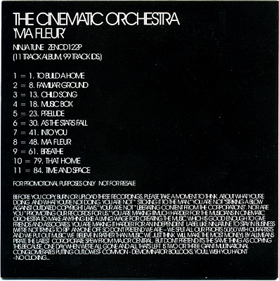 The Cinematic Orchestra - Ma Fleur | Ninja Tune (ZENCD122P) - 2