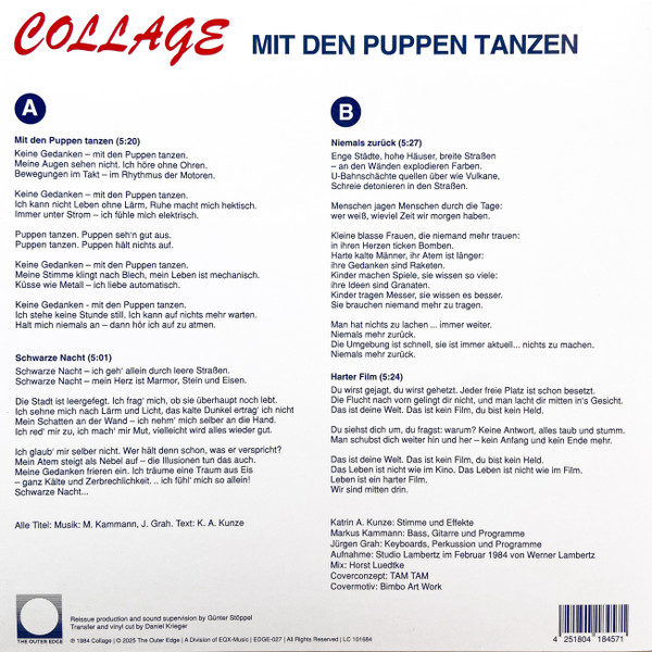 Collage - Mit Den Puppen Tanzen | The Outer Edge (EDGE-027) - 2 Collage - Mit Den Puppen Tanzen | The Outer Edge (EDGE-027) - 2