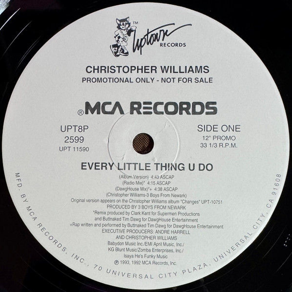 Christopher Williams - Every Little Thing U Do | MCA Records (UPT8P 2599) - main Christopher Williams - Every Little Thing U Do | MCA Records (UPT8P 2599) - main