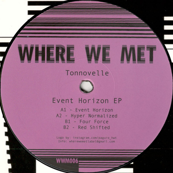 Tonnovelle - Event Horizon EP | Where We Met (WWM006) - main