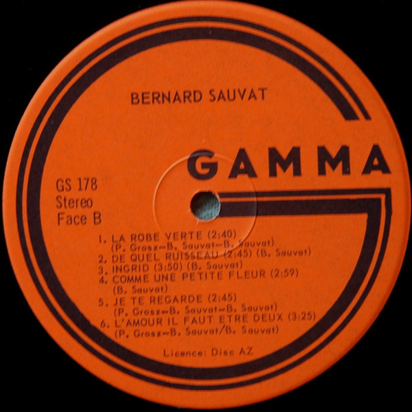 Bernard Sauvat - Le Professeur Est Un Rêveur | Gamma (GS 178) - 4