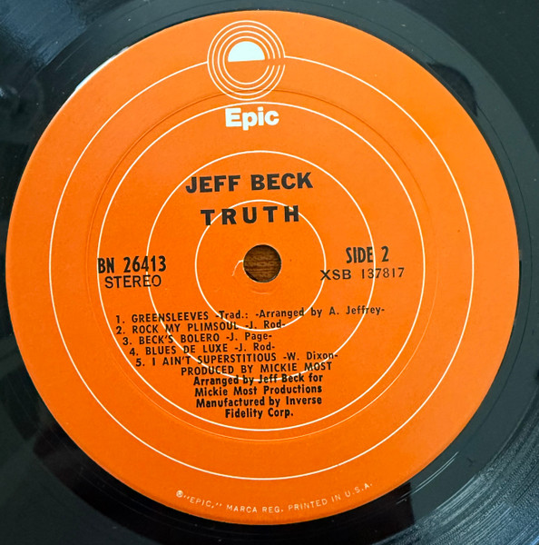 Jeff Beck - Truth | Epic (BN 26413) - 4