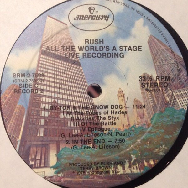 Rush - All The World's A Stage | Mercury (SRM-2-7508) - 4 Rush - All The World's A Stage | Mercury (SRM-2-7508) - 4