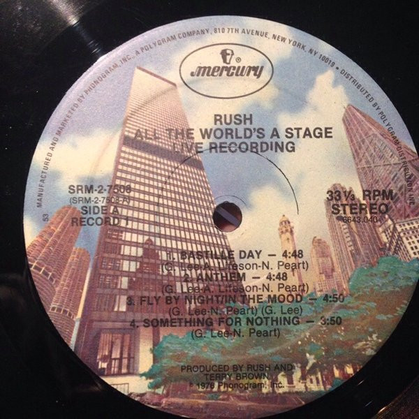 Rush - All The World's A Stage | Mercury (SRM-2-7508) - 2 Rush - All The World's A Stage | Mercury (SRM-2-7508) - 2