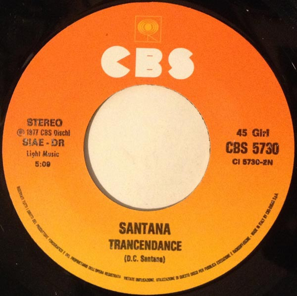 Santana - Flor D'Luna = Moonflower / Transcendance | CBS (CBS 5730) - 4