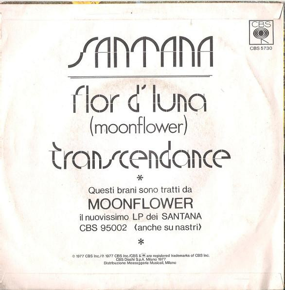 Santana - Flor D'Luna = Moonflower / Transcendance | CBS (CBS 5730) - 2