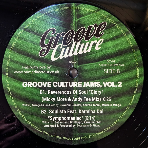 Various - Groove Culture Jams Vol.2 | Groove Culture Music (GCV011) - 2 Various - Groove Culture Jams Vol.2 | Groove Culture Music (GCV011) - 2