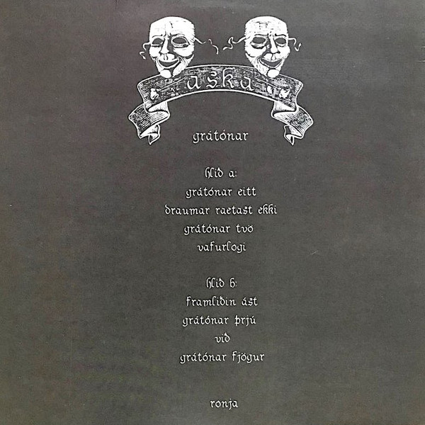 Aska - Grátónar | Ronja Records (RONJA100) - 2 Aska - Grátónar | Ronja Records (RONJA100) - 2