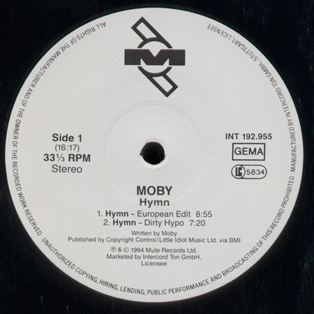 Moby - Hymn | Mute (INT 192.955)