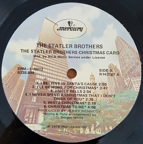 The Statler Brothers - The Statler Brothers Christmas Card | Mercury (SRM-1-5012) - 3 The Statler Brothers - The Statler Brothers Christmas Card | Mercury (SRM-1-5012) - 3