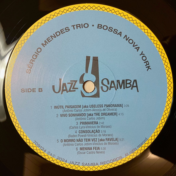 The Sérgio Mendes Trio - Bossa Nova York | Jazz Samba Records (709124) - 3 The Sérgio Mendes Trio - Bossa Nova York | Jazz Samba Records (709124) - 3