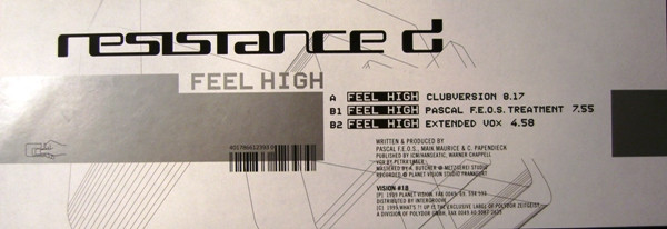 Resistance D - Feel High | Planet Vision (VISION #18) - 4 Resistance D - Feel High | Planet Vision (VISION #18) - 4