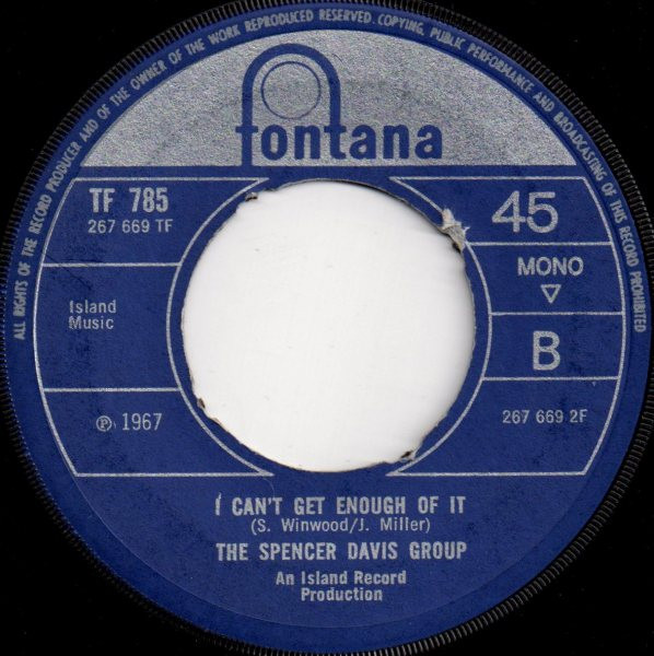 The Spencer Davis Group - I'm A Man | Fontana (TF 785) - 2 The Spencer Davis Group - I'm A Man | Fontana (TF 785) - 2