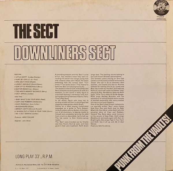 Downliners Sect - The Sect | Charly Records (77-CH19) - 2 Downliners Sect - The Sect | Charly Records (77-CH19) - 2