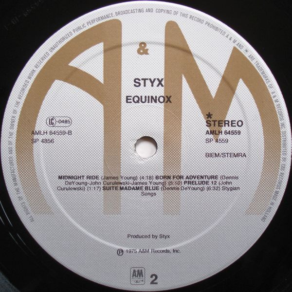 Styx - Equinox | A&M Records (AMLH 64559) - 3 Styx - Equinox | A&M Records (AMLH 64559) - 3