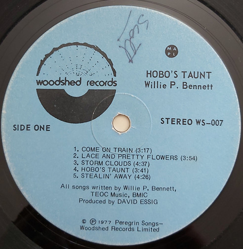 Willie P. Bennett - Hobo's Taunt | Woodshed Records (WS-007) - 3
