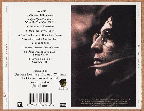 Ivan Lins - Awa Yiô | Reprise Records (9 26499-2) - 3