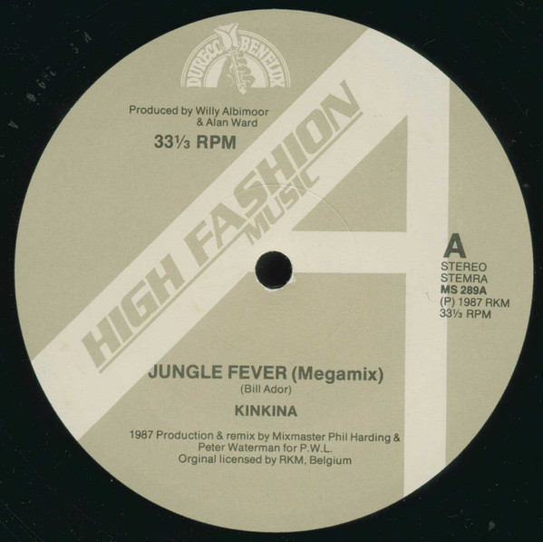 Kinkina - Jungle Fever (1987 Megamixes) | High Fashion Music (MS 289) - 3