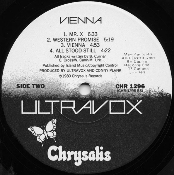 Ultravox - Vienna | Chrysalis (CHR 1296) - 4