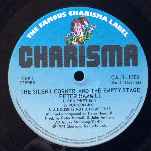 Peter Hammill - The Silent Corner And The Empty Stage [Vinyl] | Charisma (CA-1-1503) - 4