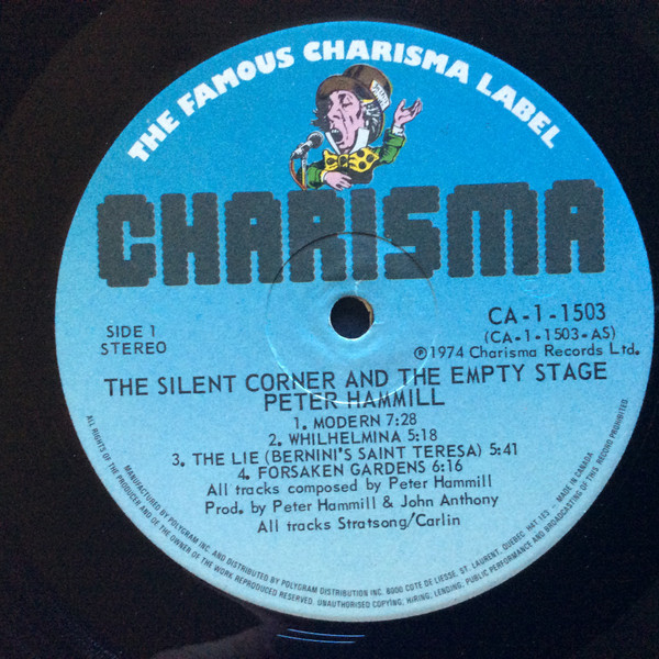 Peter Hammill - The Silent Corner And The Empty Stage [Vinyl] | Charisma (CA-1-1503) - 3