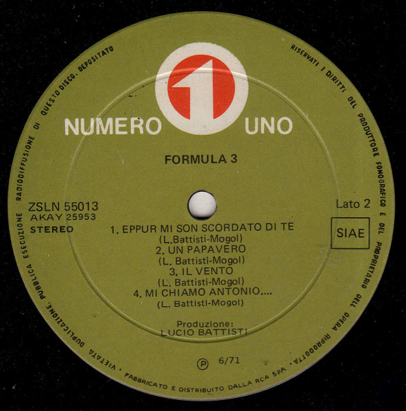 Formula 3 - Formula 3 | Numero Uno (ZSLN 55013) - 4