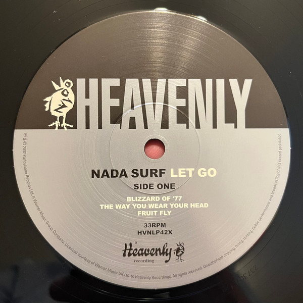 Nada Surf - Let Go  2LP | Heavenly (HVNLP42X) - 3