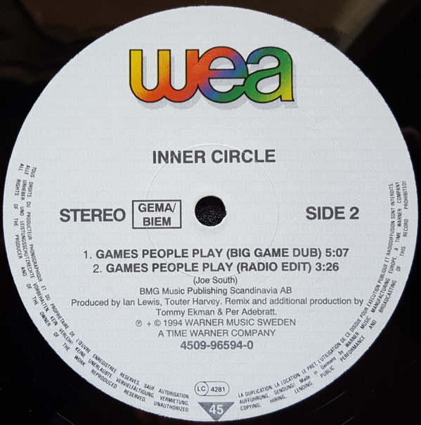 Inner Circle - Games People Play | WEA (4509-96594-0) - main Inner Circle - Games People Play | WEA (4509-96594-0) - main