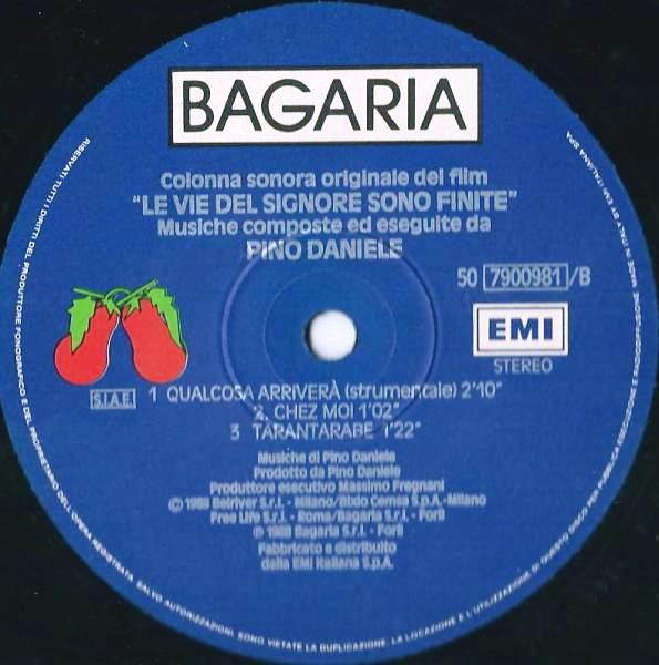 Pino Daniele - Le Vie Del Signore Sono Finite (Colonna Sonora Originale) | Bagaria (50 7900981) - 4