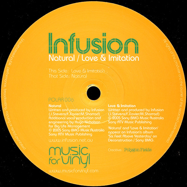 Infusion - Natural / Love & Imitation | Polaroid Recordings (POLAR006) - 4