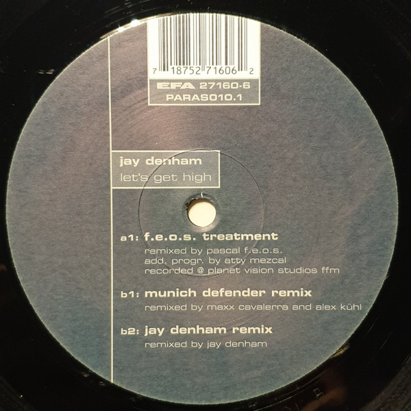 Jay Denham - Let's Get High Remixes (Part One) | Parasound (PARAS010.1) - main Jay Denham - Let's Get High Remixes (Part One) | Parasound (PARAS010.1) - main