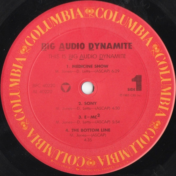 Big Audio Dynamite - This Is Big Audio Dynamite | Columbia (BFC 40220) - 3 Big Audio Dynamite - This Is Big Audio Dynamite | Columbia (BFC 40220) - 3