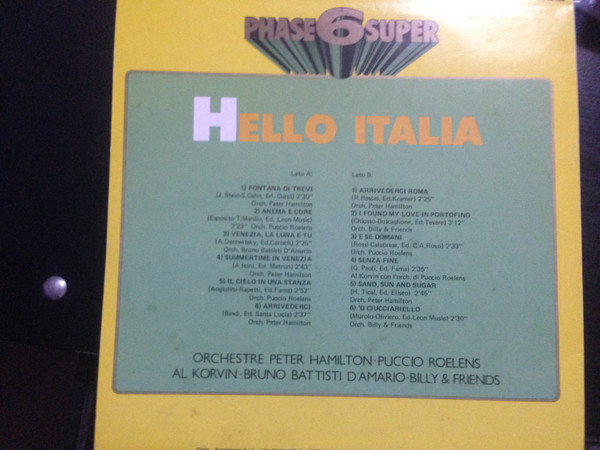 Various - Hello Italia | Phase 6 Super Stereo (VPAS 886) - 2 Various - Hello Italia | Phase 6 Super Stereo (VPAS 886) - 2