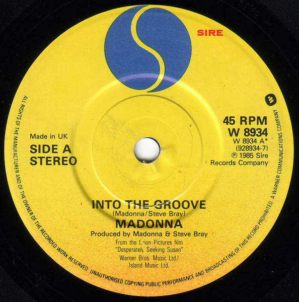 Madonna - Into The Groove | Sire (W 8934) - 3
